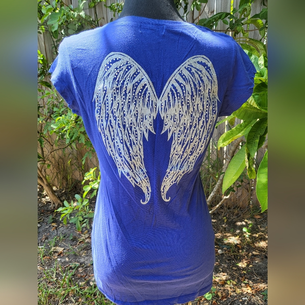 Guess Jean Angel Wings tee shirt